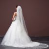 Single Layer Lace Bridal Veil
