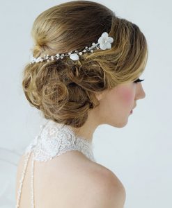 floral bridal headpiece
