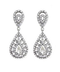 Clip On Vintage Bridal Earrings