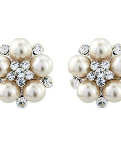 Clip On Pearl Wedding Earrings