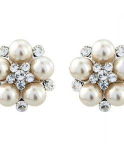 Clip On Pearl Wedding Earrings