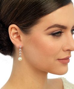 Cubic Zirconia Bridal Earrings