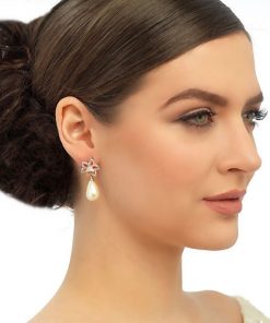 Vintage Pearl Wedding Earrings