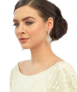 Vintage chandelier bridal earrings