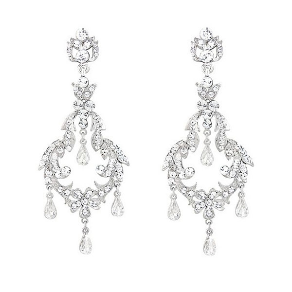 Crystal Chandelier Earrings for wedding