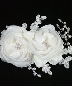 Zinnia Floral Wedding Comb