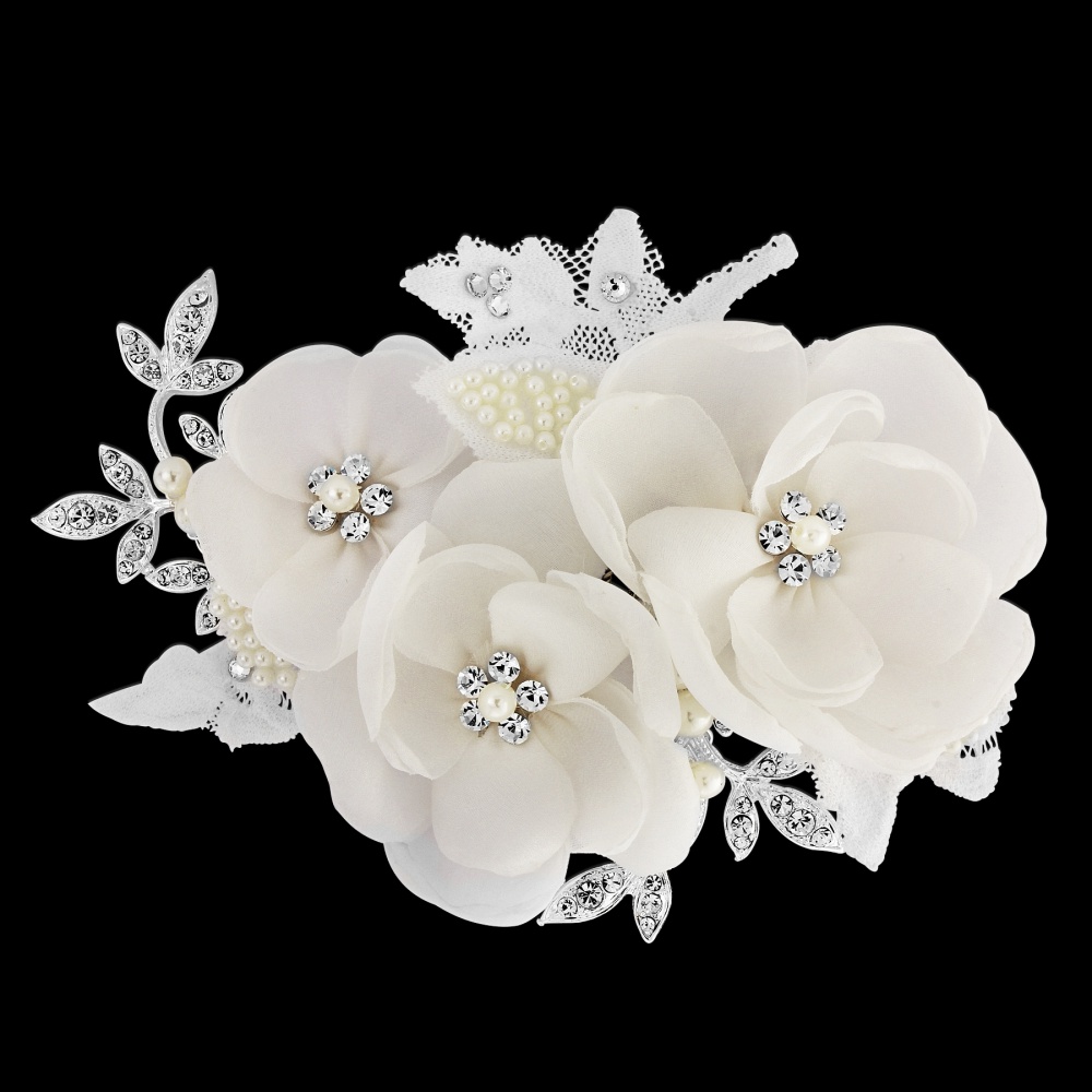 Iris Bridal Flower Comb