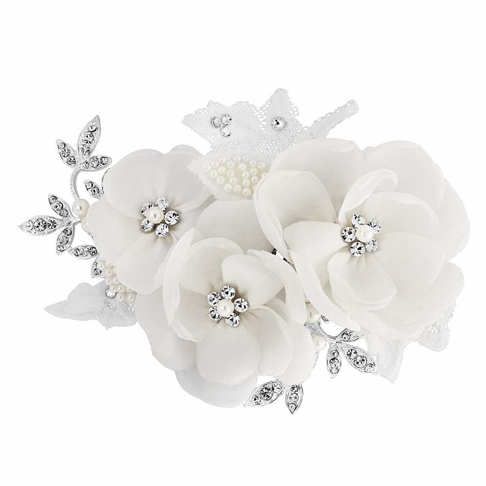 Iris Bridal Flower Comb