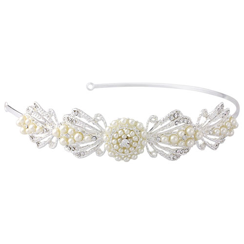 Pearl Art Deco Wedding Headband