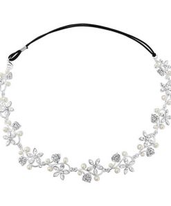 Pearl & Crystal Garland Bridal Headpiece - Marissa