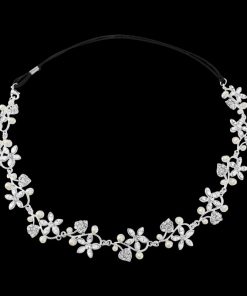 Pearl & Crystal Garland Bridal Headpiece - Marissa