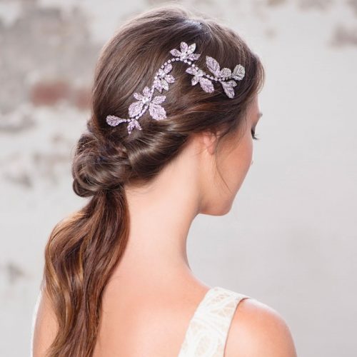 Crystal Leaf Wedding Hair Vine