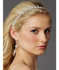 Slim Crystal Bridal Ribbon Headband