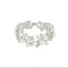 Crystal & Pearl Wedding Bracelet - Amie
