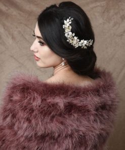 Amara Baroque Pearl & Crystal Wedding Hair Comb