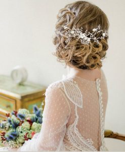 floral wedding hair comb willow