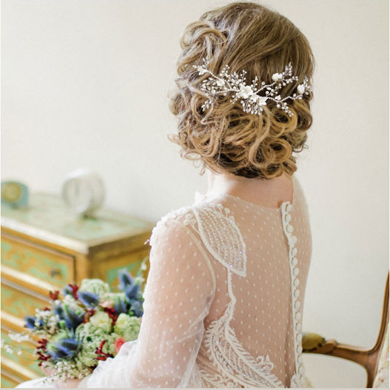 floral wedding hair comb willow