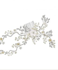 floral wedding hair comb willow
