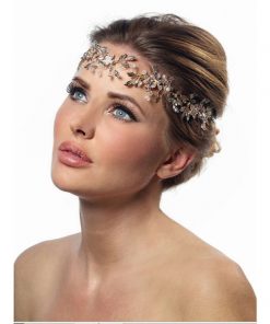 Gold Crystal Flower Wedding Hair Vine BB-8541