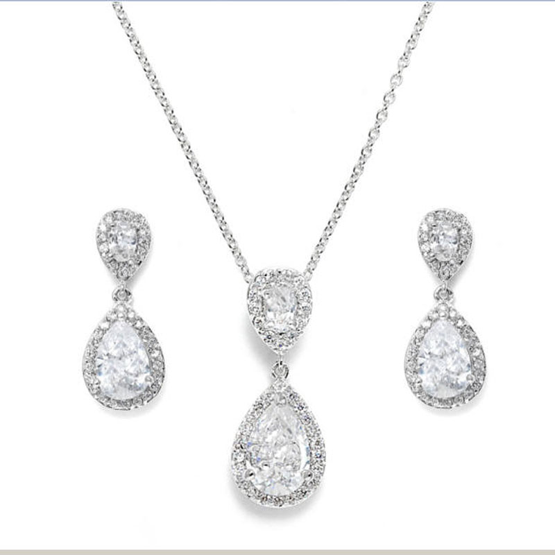 Cubic Zirconia Bridal Jewellery Set Ava