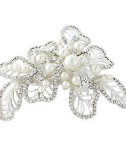 Maya Vintage Filigree Hair Clip with Pearls