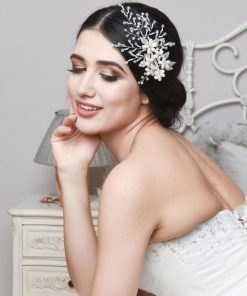Cameron Freshwater Pearl & Crystal Wedding Hair Clip