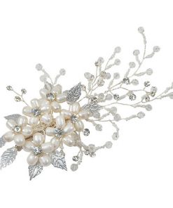 Cameron Freshwater Pearl & Crystal Wedding Hair Clip