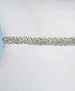 Poirier Narrow Crystal Bridal Belt C-1506
