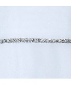 Narrow Crystal & Pearl Wedding Belt C-1527 by Poirier